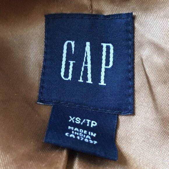 Gap Wool Blend Camel Pea Coat Size XS - Picture 7 of 8
